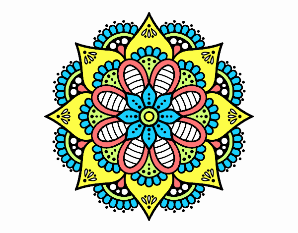 Mandala flor de primavera