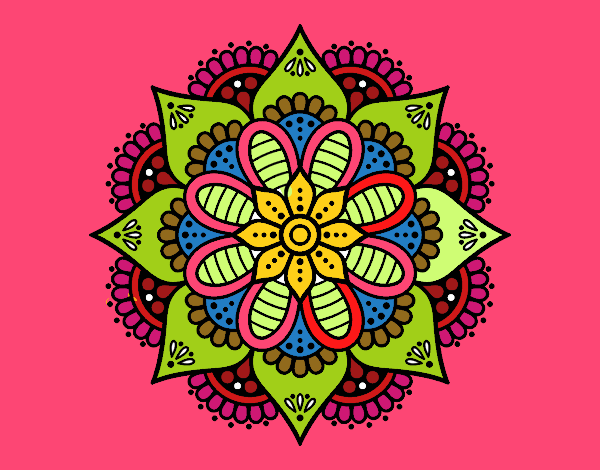 Mandala flor de primavera