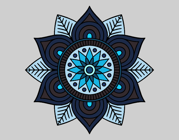 Mandala flor estelar