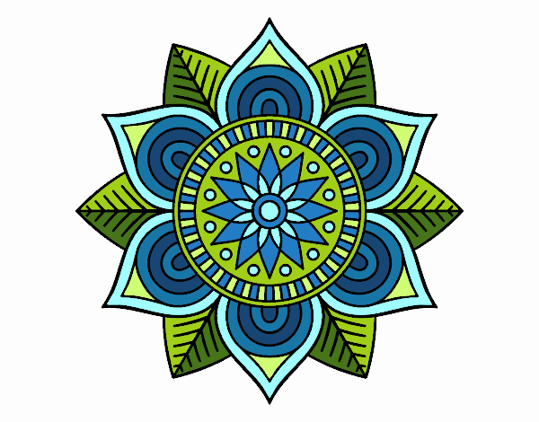 Mandala flor estelar