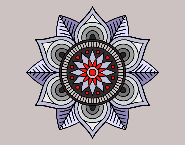 Mandala flor estelar