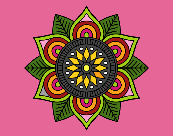 Mandala flor estelar