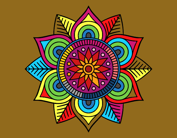 Mandala flor estelar