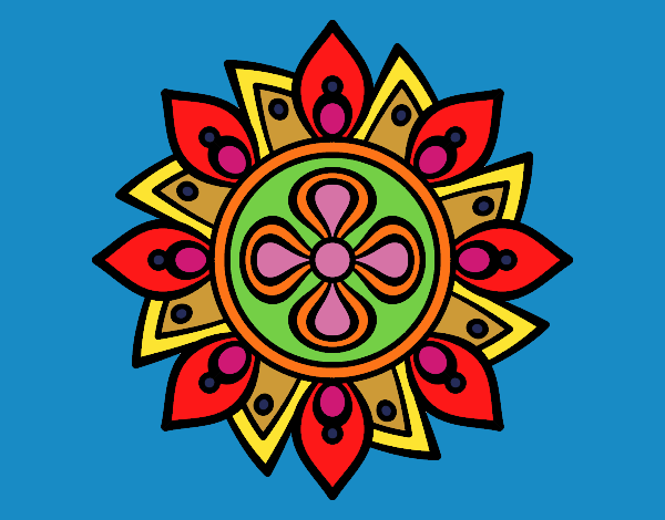 Mandala flor sencilla