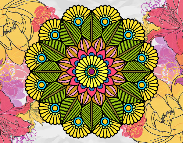 Mandala jardín vegetal