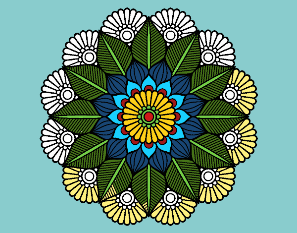 Mandala jardín vegetal