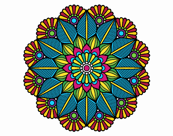 Mandala jardín vegetal