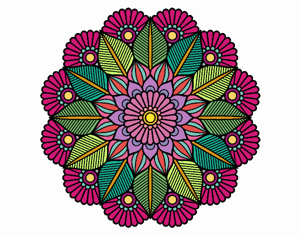 Mandala jardín vegetal