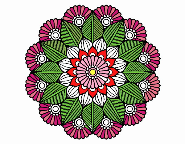 Mandala jardín vegetal