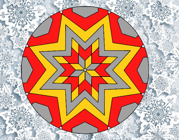 Mandala mosaico estrella