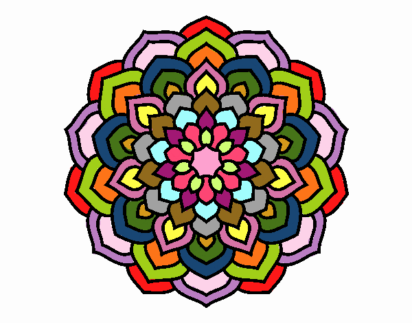 Mandala pétalos de flor