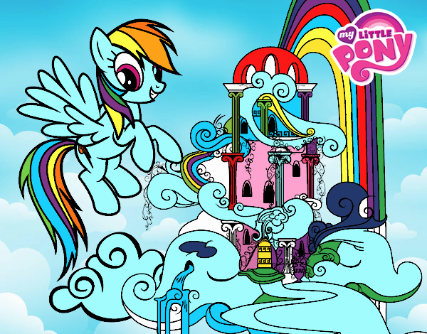 Rainbow Dash en su palacio