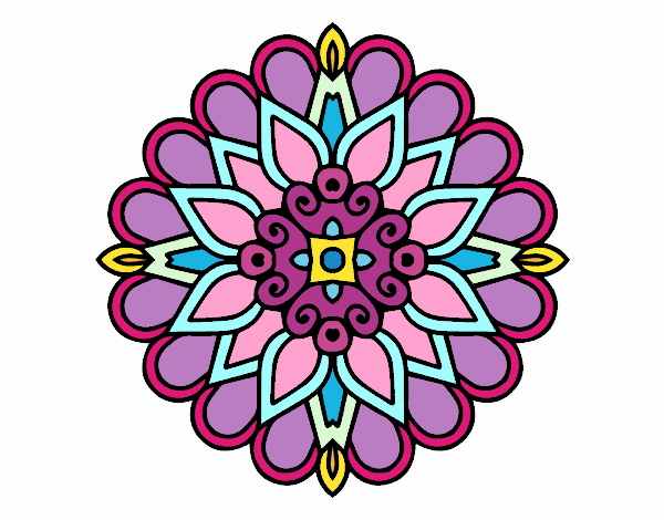 Un mandala estilo árabe