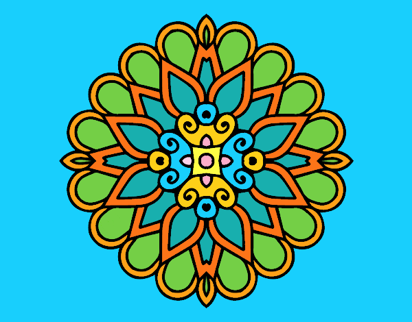 Un mandala estilo árabe