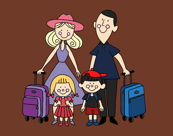 Una familia de vacaciones