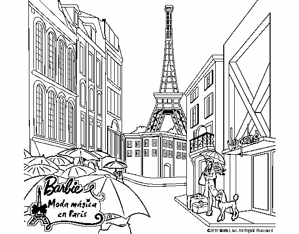 Barbie en la Torre Eiffel