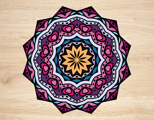 Mandala con estratos