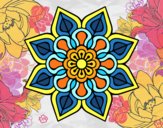 Mandala de flor sencilla