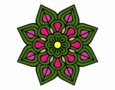 Mandala de flor sencilla