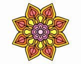 Mandala de flor sencilla