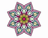 Mandala de flor sencilla