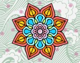 Mandala de flor sencilla