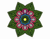 Mandala de flor sencilla