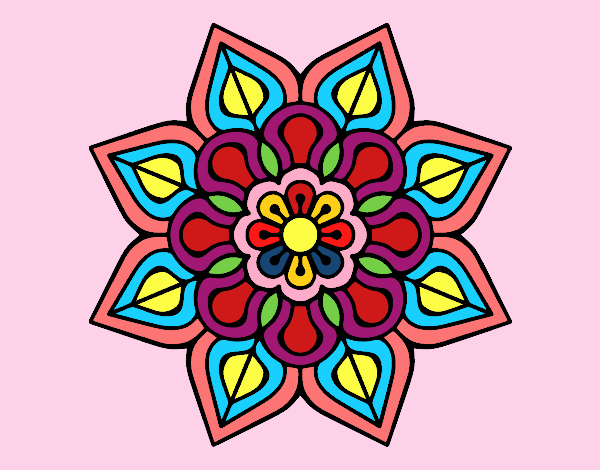 Mandala de flor sencilla