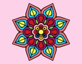 Mandala de flor sencilla