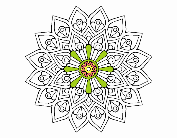 Mandala destello creciente