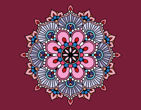 Mandala destello floral