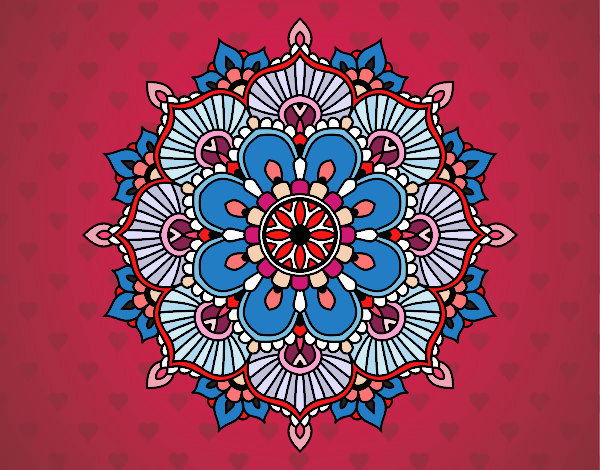 Mandala destello floral