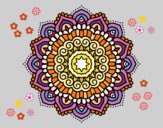 Mandala estrella decorada