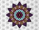 Mandala estrella floral