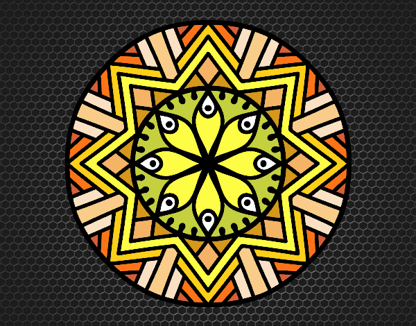 Mandala flor de bambú