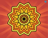 Mandala flor de girasol