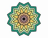 Mandala flor de girasol