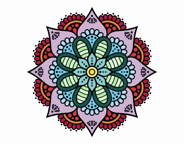 Mandala flor de primavera