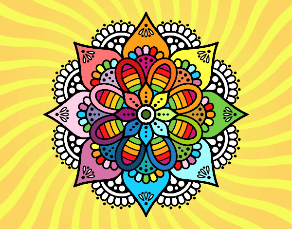 Mandala flor de primavera