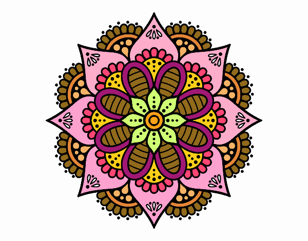 Mandala flor de primavera