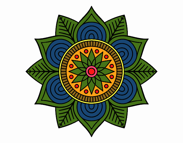 Mandala flor estelar