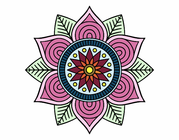 Mandala flor estelar