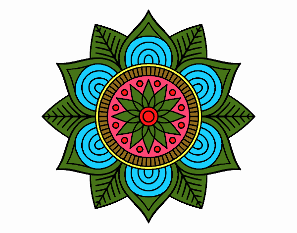 Mandala flor estelar