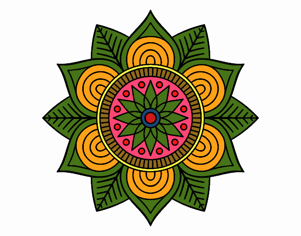 Mandala flor estelar