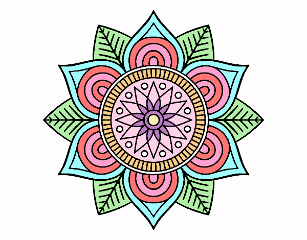 Mandala flor estelar