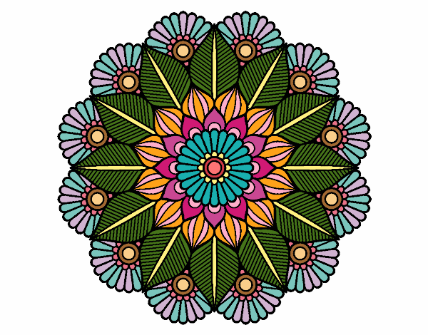 Mandala jardín vegetal