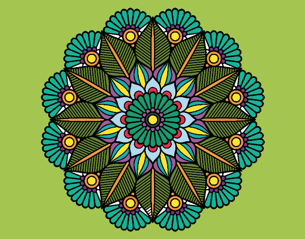 Mandala jardín vegetal