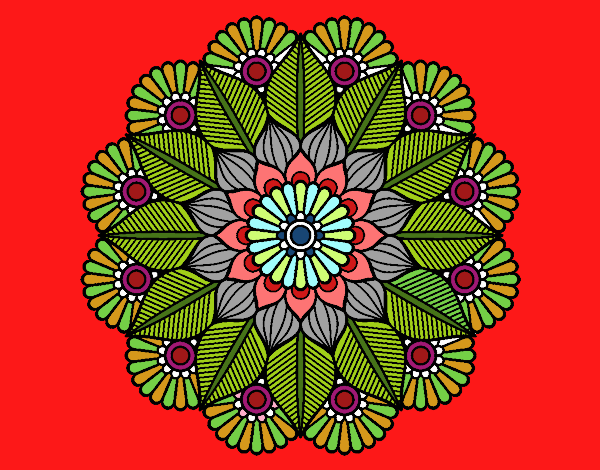 Mandala jardín vegetal