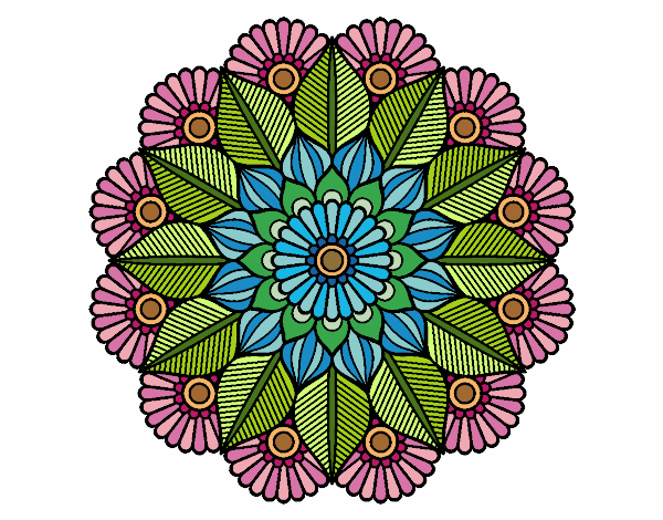 Mandala jardín vegetal