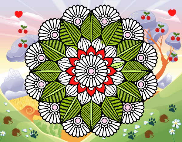 Mandala jardín vegetal